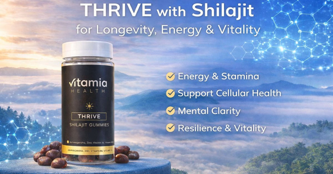 Wellbeing Supplements: THRIVE with Shilajit for Longevity, Energy and Vitality