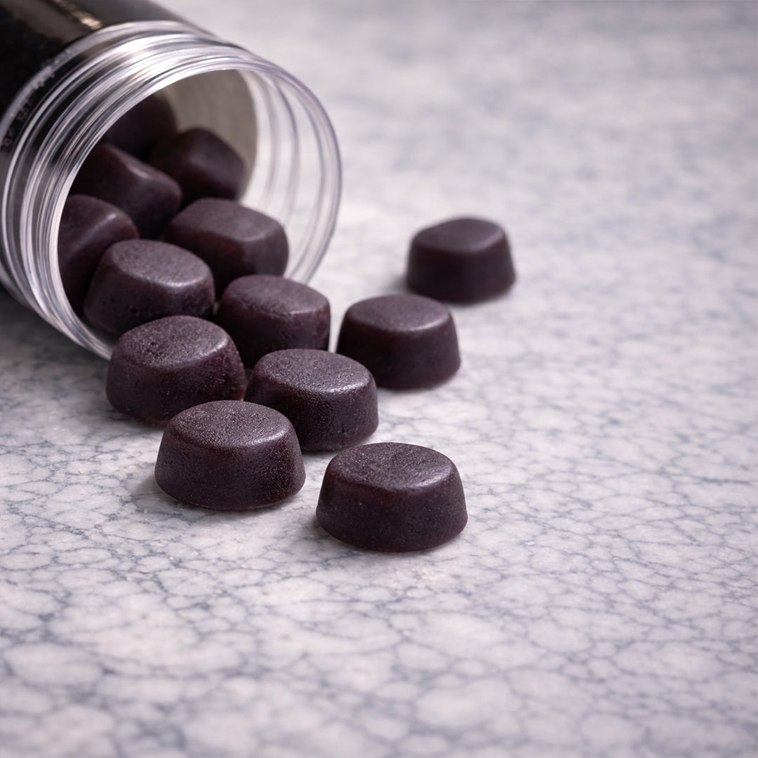 Vitamia Health THRIVE blackcurrant flavoured vegan gummies