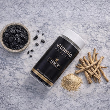 Vitamia Health THRIVE blackcurrant flavoured vegan gummies